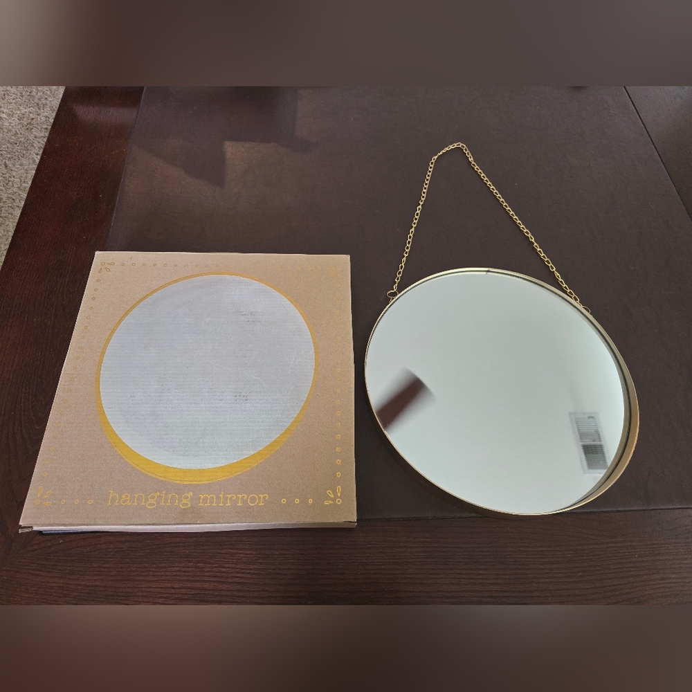 Forever 21 Gold Modern Wall Mirror